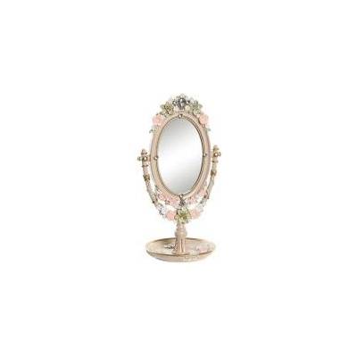 DEKODONIA Огледало със Скоба за Монтиране DKD Home Decor 16, 5 x 13 x 30 cm Кристал Смола Многоцветен романтичен