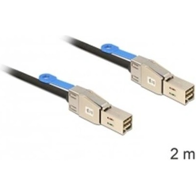 Delock 83395 Kabel Mini SAS HD x 4 SFF 8644 samec ; Mini SAS HD x 4 SFF 8644 samec 2 m