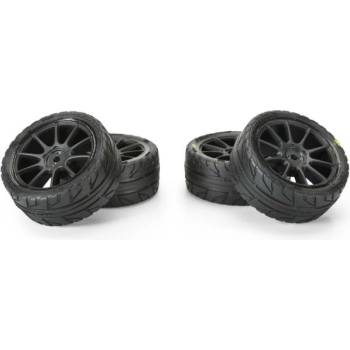 Pro-Line колело 1: 14 с гума Vector, черен диск Velocity H12mm (4): Typhon Grom