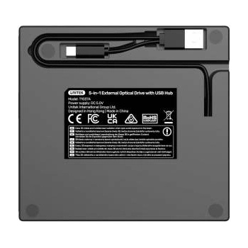 Unitek External DVD/CD Recorder, 5Gbps USB Hub, SD Card Reader