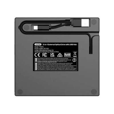 Unitek External DVD/CD Recorder, 5Gbps USB Hub, SD Card Reader