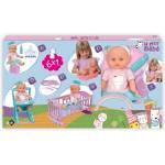 LOKO Toys LT Кукла пишкаща Le Petit Bebe 30 см. с легло, стол за хранене и корито