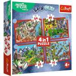 Trefl Пъзел 4в1 Любими Treflíci (34675)