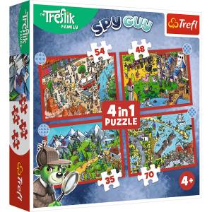 Trefl Пъзел 4в1 Любими Treflíci (34675)