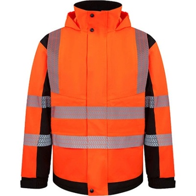 Korntex Copenhagen softshellová reflexná bunda KX812 Signal Orange