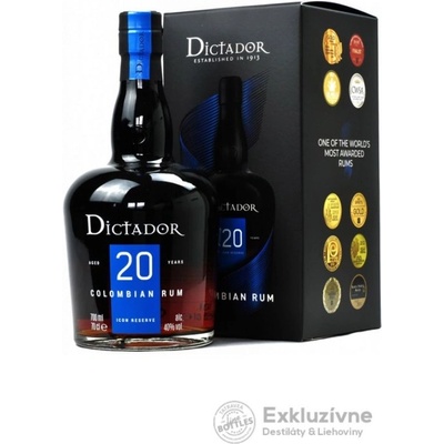 Dictador 20y 40% 0,7 l (kartón)