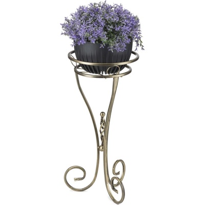 HowHomely Stojan na květiny 60x28 cm zlatá DD0571 – Sleviste.cz