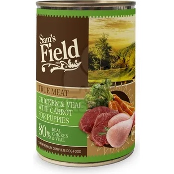 Sam's Field True Meat Chicken & Veal with Carrot for Puppies консерва 24 x 400 г