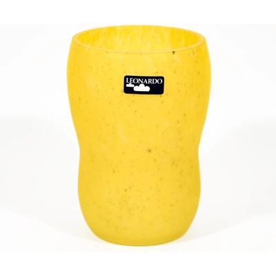 Výrobce po 1 ks Sklenená váza 14 cm žltá KK01711