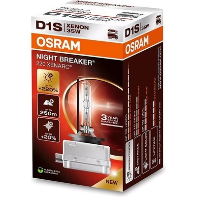 Osram xenon. výbojka 85V 35W D1S PK32d-2 Night Breaker Xenarc +220% – Sleviste.cz