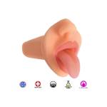 Curve Toys Courtney - Вибрационен мастурбатор за уста