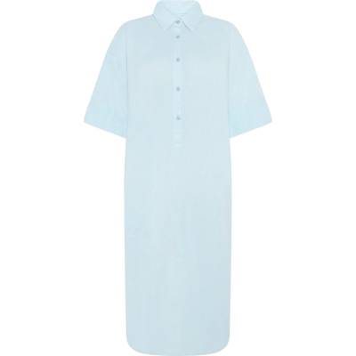 KnowledgeCotton Apparel Дамска рокля KnowledgeCotton Apparel Women's Organic Cotton Shirt Dress - Skyway (134-1893-0213)