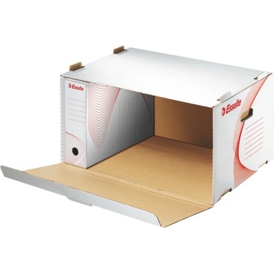 ESSELTE Контейнер за архивиране на кутии ESSELTE 360x258x540 mm с отварящ се отпред покрив бял 128910 (128910)