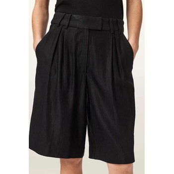 AllSaints къс панталон дамски с лен CHARLEY (W031QE)