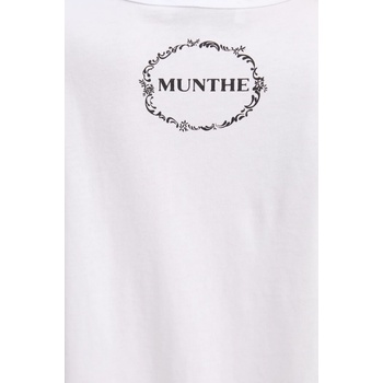 MUNTHE Памучна тениска munthe fedelio в бяло 251110025160 (251110025160)