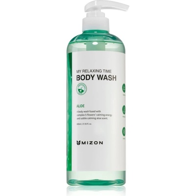 MIZON My Relaxing Time Aloe хидратиращ душ гел с успокояващ ефект 800ml