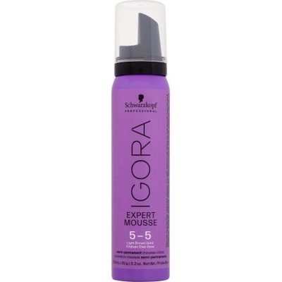 Schwarzkopf Professional Igora Expert Mousse semipermanentní barvicí pěna 5-5 Light Brown Gold 100 ml