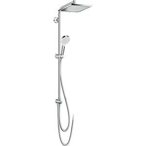 Hansgrohe Crometta - Душ система, E 240 Showerpipe, за реновиране, EcoSmart 9 l/min, хром 27289000 (27289000)