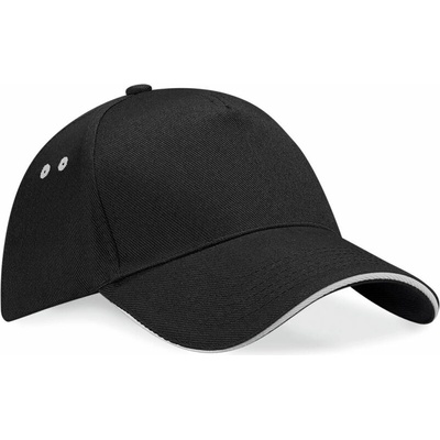 Beechfield B15C 5 panelová sandwich 53.015C Black/Light Grey