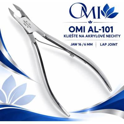 OMI kliešte AL-101 Acrylic Nail Nippers JAW16/6 mm Lap Joint