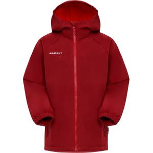 Mammut Детско софтшел яке Mammut Kid's Ultimate Comfort Softshell Hooded Jacket Softshell jacket - Dark Mammut Red - размер 116 (EU) (703-6435-0212)