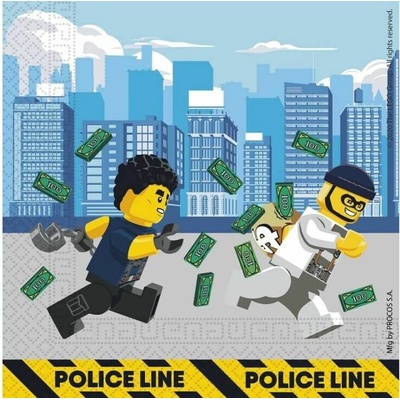 GoDan Ubrousky Lego City 33x33cm 20ks