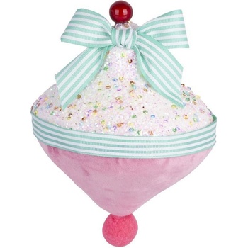 MagicHome Dekorácia ružová 15 cm závesná