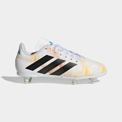 adidas SG detská obuv na ragby bielo-oranžová