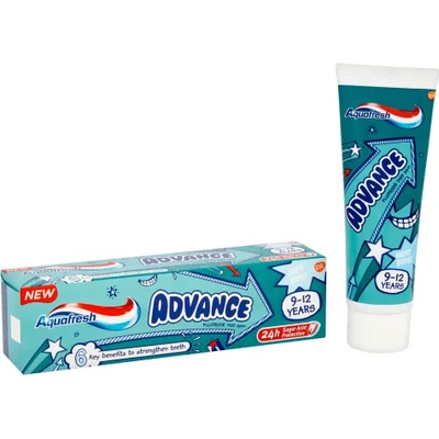 Aquafresh Advance Детска паста за зъби за деца от 9 до 12 години 75мл