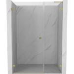 Mexen Lunar-B L лява врата за душ кабина 125 см, прозрачна, златна четка - 832SL-125-050-55-00-L (832SL-125-050-55-00-L)