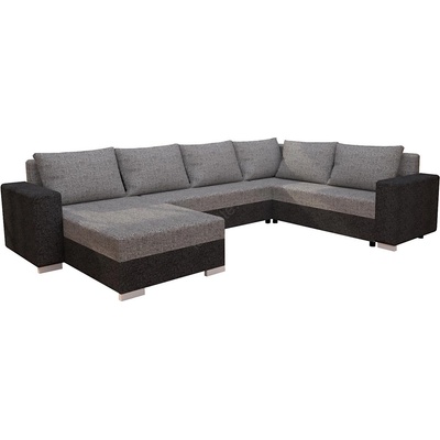 Pphu mirt - kima Тапицирана универсална разтегателна u-образна холова гарнитура york - сив/бежов/кафяв (ki0006)