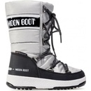 Moon Boot JR Girl quilted WP detské snehule strieborná