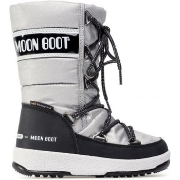 Moon Boot JR Girl quilted WP detské snehule strieborná