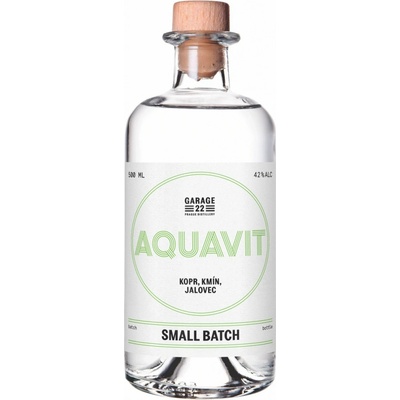 Garage 22 Aquavit 42% 0,5 l (čistá fľaša)