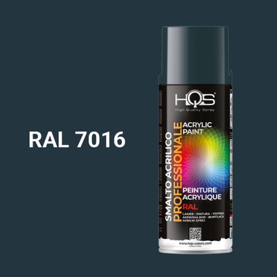 HQS akrylová farba v spreji 400 ml RAL 7016 lesklá