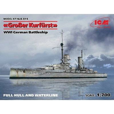ICM Großer Kurfüst WWI german Battelship Full hull 1:700