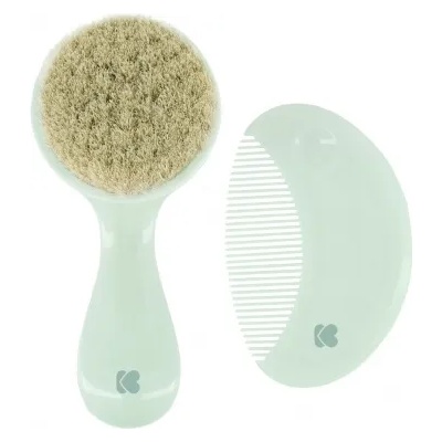 KikkaBoo Комплект четка и гребен за коса KikkaBoo - Savanna, Mint (31303040088)