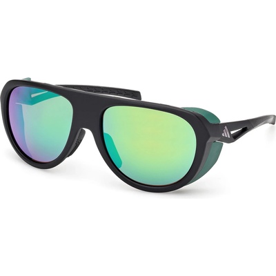 Adidas Очила за колоездене Adidas eyewear SP0110 Mirror Cat: 3 Sunglasses - Matte Black / Green Mirror - размер One Size (205-5274-0111)