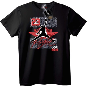 NOONEBRAND Тениска Air Jordan 23 Полет - 2XL, Black