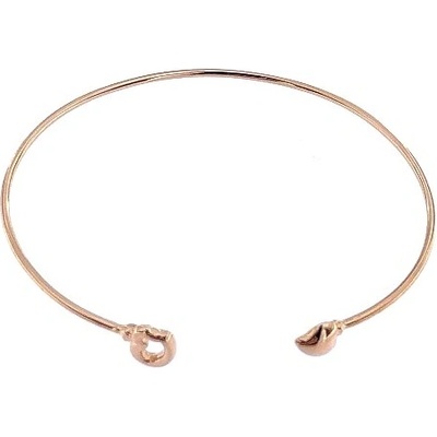 Zlatnictví U Kostela stříbrný pevný srdíčka rose gold 368