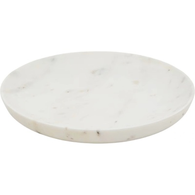 Bílý mramorový servírovací talíř Kave Home Ecin 30 cm