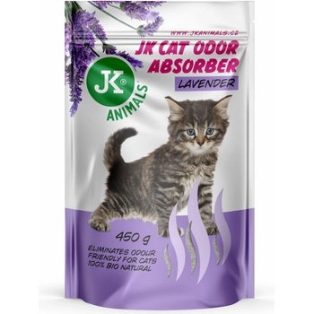 JK ANIMALS Lavender Absorber pohlcovač zápachov s vôňou levandule 450 g