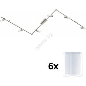 EGLO - LED точкови лампи MY CHOICE 6xE14/4W/230V хром/бяло (EG31112D)