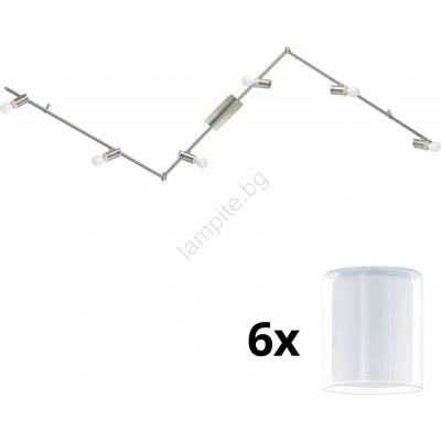 EGLO - LED точкови лампи MY CHOICE 6xE14/4W/230V хром/бяло (EG31112D)