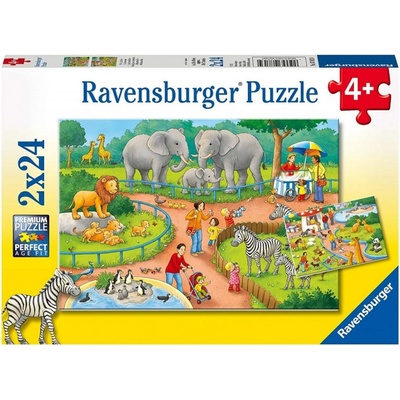 Ravensburger Den v zoo 2 x 24 dílků