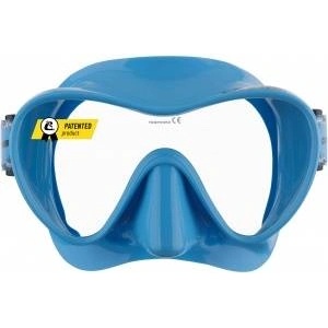 CRESSI Cressi Frameless Diving Mask F1 - Fog-free Glass Lens, Diving Goggles - Ergonomic Silicone Rim, Snorkel Mask - Dry Snorkel & Snorkel Set - Blue - Mask - ZDN281020