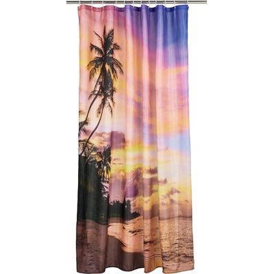 LIVARNO Sprchový závěs, 180 x 200 cm (Západ slunce) – Sleviste.cz