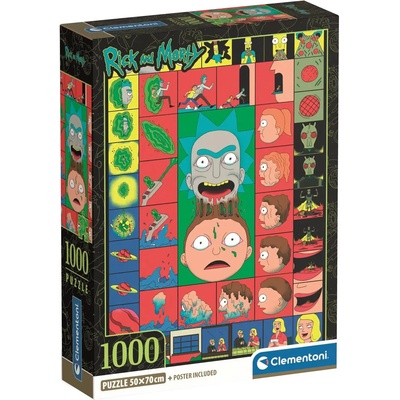 Пъзел Clementoni от 1000 части - Рик и Морти, вариант 3 (37512)