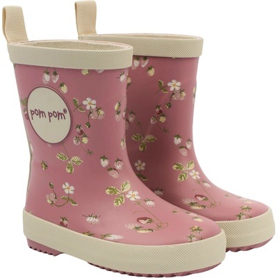 Pom Pom GumBoots PM0005 Dusty Rose Strawberry