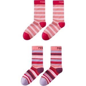 Reima Детски мериносови чорапи Reima Kid's Parit Stripe Socks Merino socks - Rose Blush - размер 34-37 (EU) (207-1775-0415)